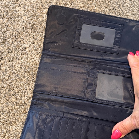 Red and Black Paisley Vera Bradley Wallet - Picture 2 of 3